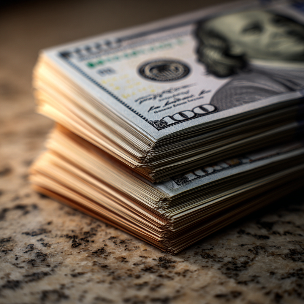 Fork in mountain hiking trail representing choice between financial freedom and consumption with tax refund